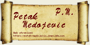 Petak Medojević vizit kartica